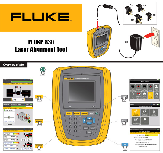 Fluke 830 laser alignment tool