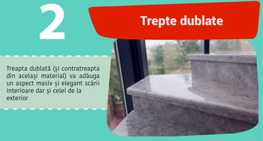 Trepte dublate