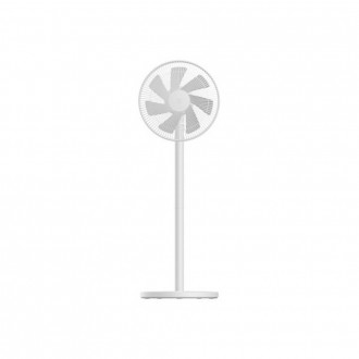 Ventilator cu picior Xiaomi Mi Fan 2 Lite, 38 W, Conexiune Wi-Fi, 3 trepte de viteza, Diametru 30 cm, Alb