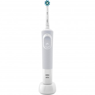 Periuta de dinti electrica Oral-B D100 Vitality Cross Action, 7600 oscilatii, 1 program, 1 capat, Alb