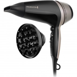 Uscator de par Remington ThermaCare Pro 2300 D5715, 2100 W, 2 viteze, 3 trepte temperatura, Negru