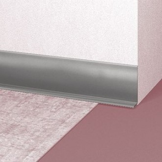 Profil Plinta Flexibila Gri Deschis pentru covor PVC si linoleum