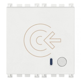 Releu control-acces NFC/RFID, conectat, 2 Module Vimar Arke alb