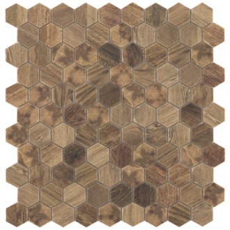 Mozaic hexagonal maro Royal Light Hex 35x35 mm