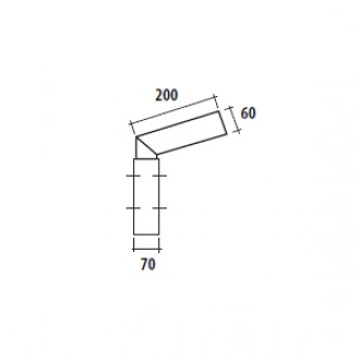 Brat drept simplu 200mm