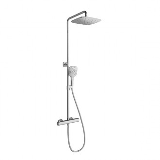 Set coloana dus cu baterie termostata Chrome