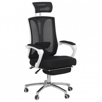 Scaun de birou ergonomic cu suport de picioare OFF 420 negru